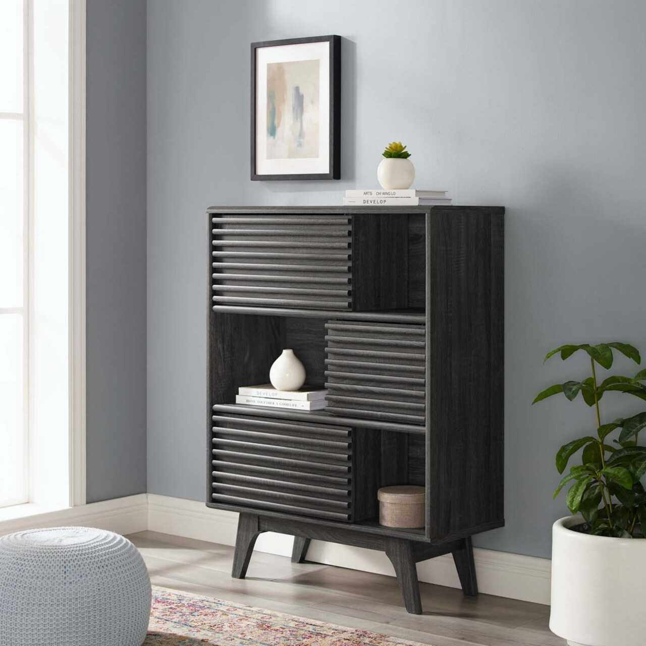 Modway Render Three-Tier Display Storage Cabinet Stand-EEI-3343